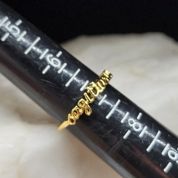 Astrology Horoscope ZODIAC SAGITTARIUS 14K Gold Plated Ring Birthday Gift - Picture 6 of 9